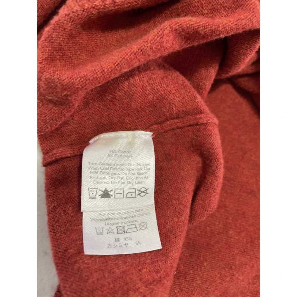 Eddie Bauer Men's XL Tall Quarter‎ Zip Sweater Red, Long Sleeve, Pullover
